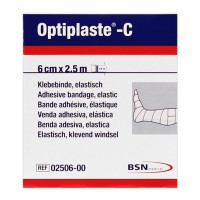Optiplaste-C (ex-elastoplast) 6 cm x 2.5 meters Flesh Color: Elastic adhesive cotton bandage